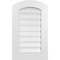 Ekena Millwork Arch Top Surface Mount PVC Gable Vent: Non-Functional, w/ 3-1/2"W x 1"P Standard Frame, 18"W x 28"H GVPAR18X2801SN - alternate 1